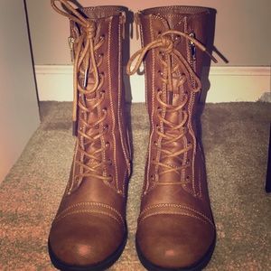 Camel Combat Boots